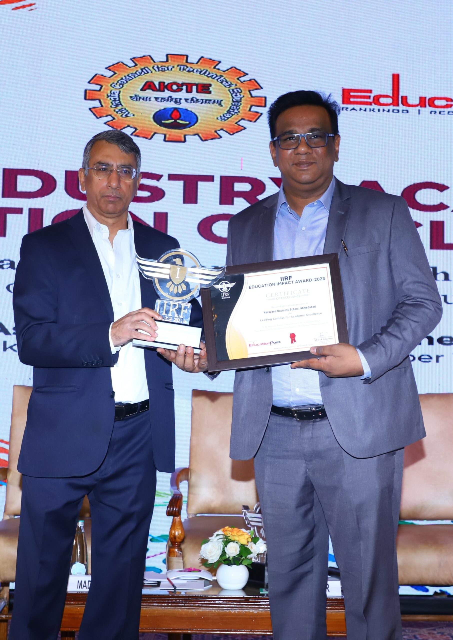 Narayana Business School Awards and Accolades MBA colleges in Gandhinagar Gujarat