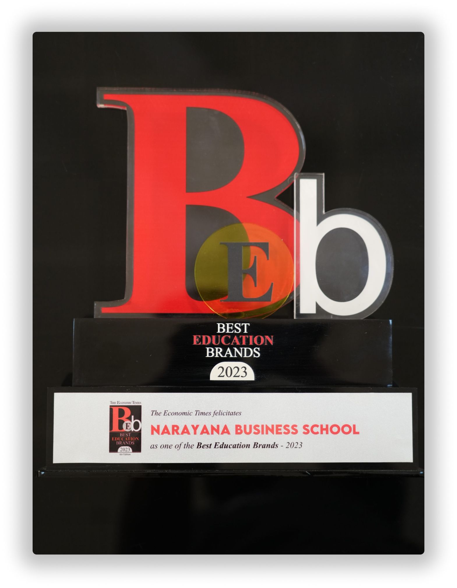 Narayana Business School Awards and ranking MBA colleges in Rajkot Gujarat